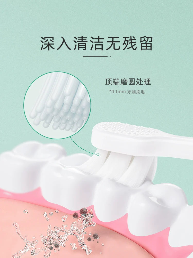 Children's Toothbrush Soft Fur Baby 0-1 1-2 to 3-6-12 Years Old Baby Tooth Replacement Period Young Children Special