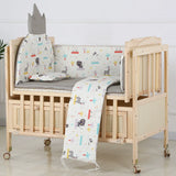 Baby Crib Electric Cradle Bed Patchwork Big Bed Side Bed Movable Solid Wood Newborn Automatic Intelligent Baby BB Bed