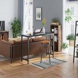 ODK 63" Bar Table,  Height Pub  Counter    Rectangular High Top Kitchen & Dining Tables with Sturdy Legs