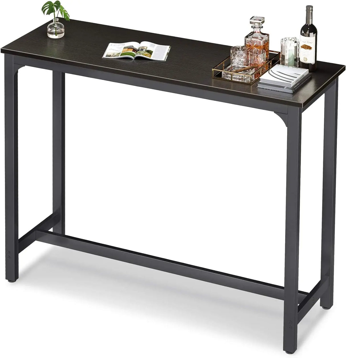 ODK 63" Bar Table,  Height Pub  Counter    Rectangular High Top Kitchen & Dining Tables with Sturdy Legs