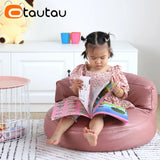 OTAUTAU 2ft Kids Sofa Faux Leather Mini Bean Bag Chair with Filling Corner Seat Beanbag Pouf Ottoman Children Furniture DD6KJB1C