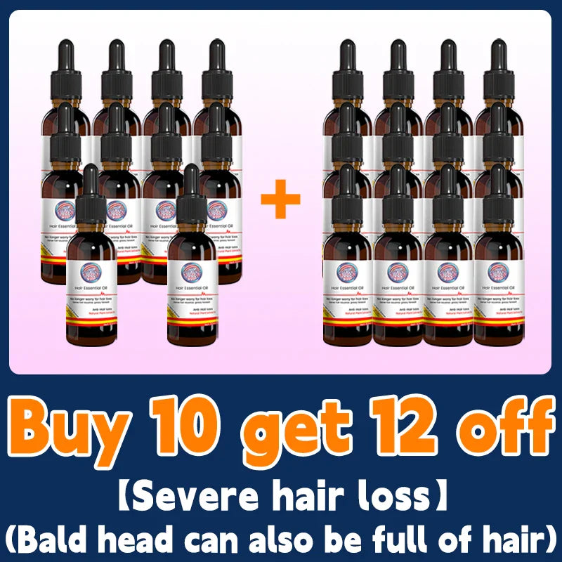 Oil Hair Growth Products for Man Women Ginger Anti Hair Loss Fast Regrowth