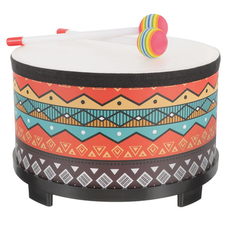 Orff Floor Drum Percussion Instrument Baby Toy Cartoon Music Wooden Snare Stick Toys Babies