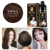 Organic Permanent Hair Shampoo to Dye canas  Women Men 500ml  Hair Dye Plant Essence Hair Colorng CreamCover Dye Shampoo