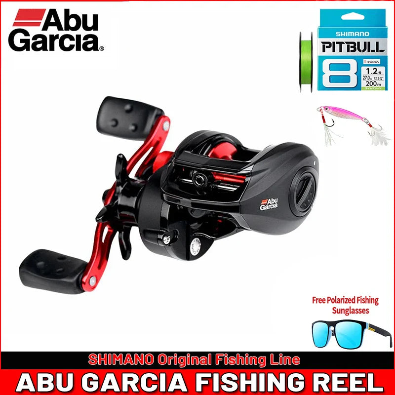 Original Abu Garcia Black Max3 Right Left Hand Baitcasting Fishing Reel 5BB 6.4:1 202g Max Drag 8kg Saltwater Fishing Tackle