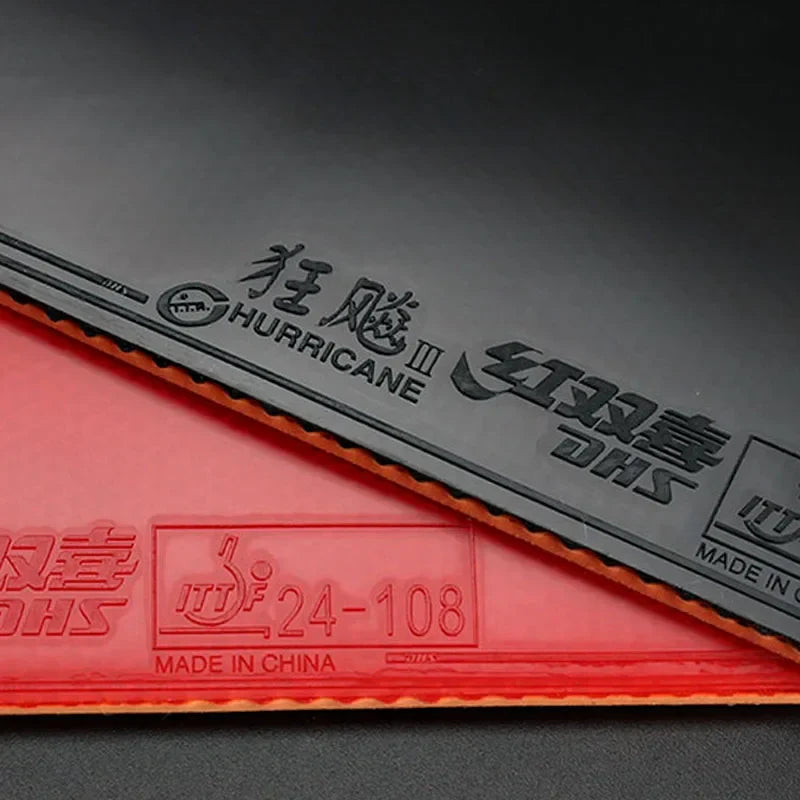Original  DHS Hurricane 3 NEO Provincal Table Tennis Rubber Professional Tacky Ping Pong Rubber with Blue Orange Sponge