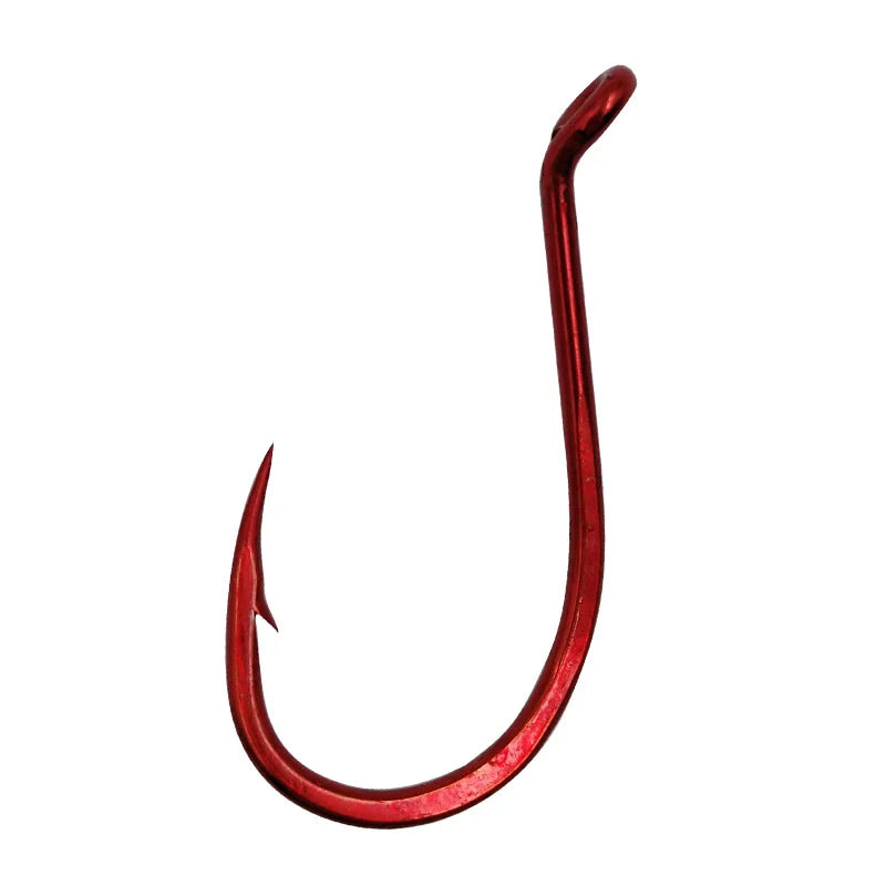 Original Mustad Fishhooks 92554 Olecranon Peche Barbed Fishhook Lure Freshwater Sea Pesca Wedkarstwo Single Hooks Fishing Tackle