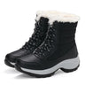 Original Women Boots Hight Quality Waterproof Snow Boots Warm Plush Winter Shoes Women 2023 New Mid-calf Non-slip Winter Boot