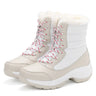 Original Women Boots Hight Quality Waterproof Snow Boots Warm Plush Winter Shoes Women 2023 New Mid-calf Non-slip Winter Boot