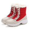 Original Women Boots Hight Quality Waterproof Snow Boots Warm Plush Winter Shoes Women 2023 New Mid-calf Non-slip Winter Boot