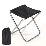 Outdoor Aluminium Alloy Portable Folding Picnic Camping Stool MIni Storage Fishing Chair Ultralight Furniture