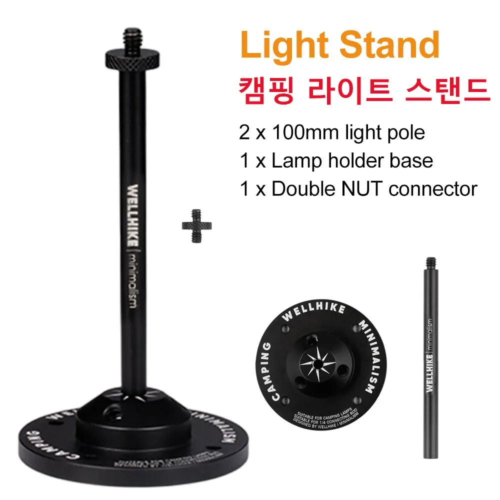 Outdoor Camping Lights Support Foldable Detachable Stand Aluminum Lantern Stand Holder For goalzero 38 Explore camping lamps