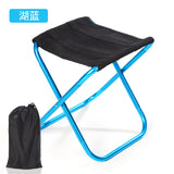 Outdoor Convenient Ultra Light Folding Picnic Camping Bench Mini Storage Fishing Chair Ultra Light Aluminum Alloy Small Bench