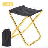 Outdoor Convenient Ultra Light Folding Picnic Camping Bench Mini Storage Fishing Chair Ultra Light Aluminum Alloy Small Bench