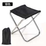 Outdoor Convenient Ultra Light Folding Picnic Camping Bench Mini Storage Fishing Chair Ultra Light Aluminum Alloy Small Bench