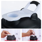 Outdoor Fitness Cycling Camping Water Bottle Non-slip Gym Sport PET Dumbbell Shape Kettle with Handle Sports Bottle