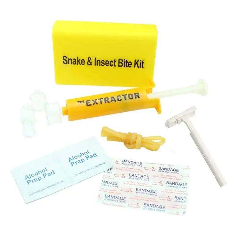 Outdoor Hiking Safe First Aid Kit Survivor Venom Extractor Kit Safety Venom Protector Snake Bees Bite Venom Extractor Survival