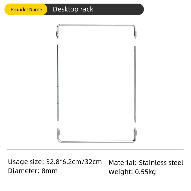 Outdoor IGT Table Supply Portable Light Pole Bracket Stainless Steel Desktop Bracket Camping IGT Table Accessories New