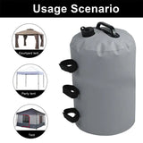 Outdoor Patio Umbrella Bases Portable Cylindrical Water Injection Bag Parasol Tent Base  awnings Counterweight Water Filling Bag