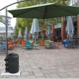 Outdoor Patio Umbrella Bases Portable Cylindrical Water Injection Bag Parasol Tent Base  awnings Counterweight Water Filling Bag