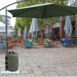 Outdoor Patio Umbrella Bases Portable Cylindrical Water Injection Bag Parasol Tent Base  awnings Counterweight Water Filling Bag