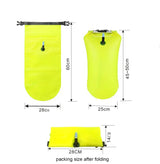 Outdoor Safety Swimming Buoy Multifunction Swim Float Bag with Waist Belt Waterproof PVC Lifebelt Storage Bag for Water Sports