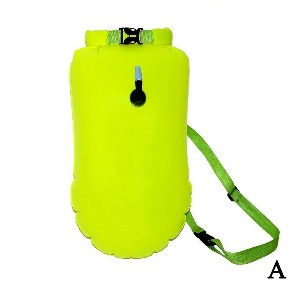 Outdoor Safety Swimming Buoy Multifunction Swim Float Bag with Waist Belt Waterproof PVC Lifebelt Storage Bag for Water Sports