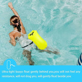 Outdoor Safety Swimming Buoy Multifunction Swim Float Bag with Waist Belt Waterproof PVC Lifebelt Storage Bag for Water Sports