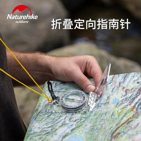 Outdoor Sports Foldable Compass Liquid Filling Dial Transparent High Precision Map Positioning Compass