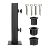 Outdoor Umbrella Base Stand Rustproof Fits 32mm/38mm/ 48mm Pole Weather Resistant Parasol Umbrella Mount Parts for Outdoor Patio