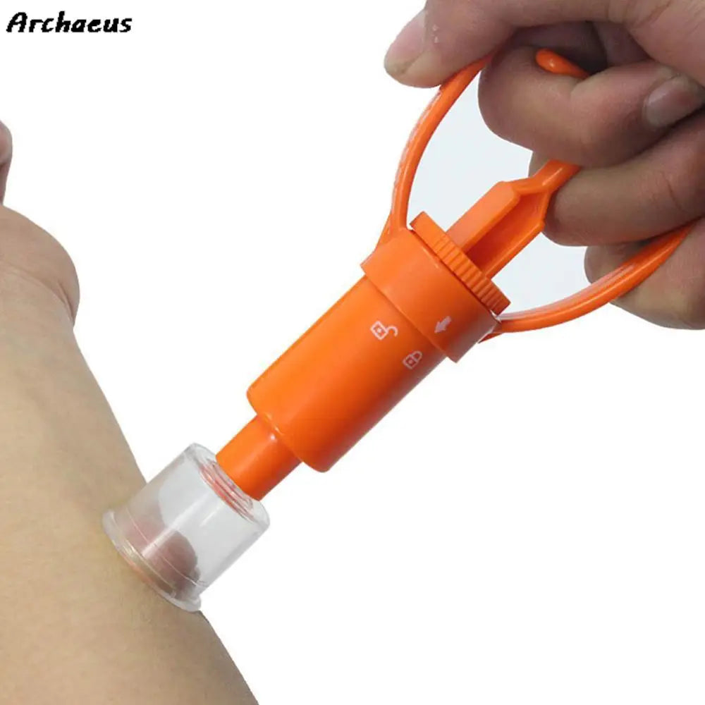 Outdoor Venom Extractor Venom Snake Mosquito Bee Bite Vacuum Suction Pump Survival Camping Hiking First Aid Safety Tools