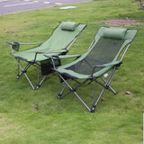 Outdoor folding chair recliner