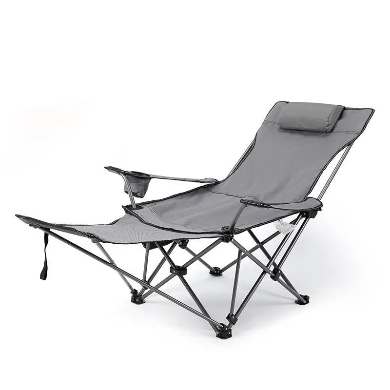 Outdoor folding chair recliner