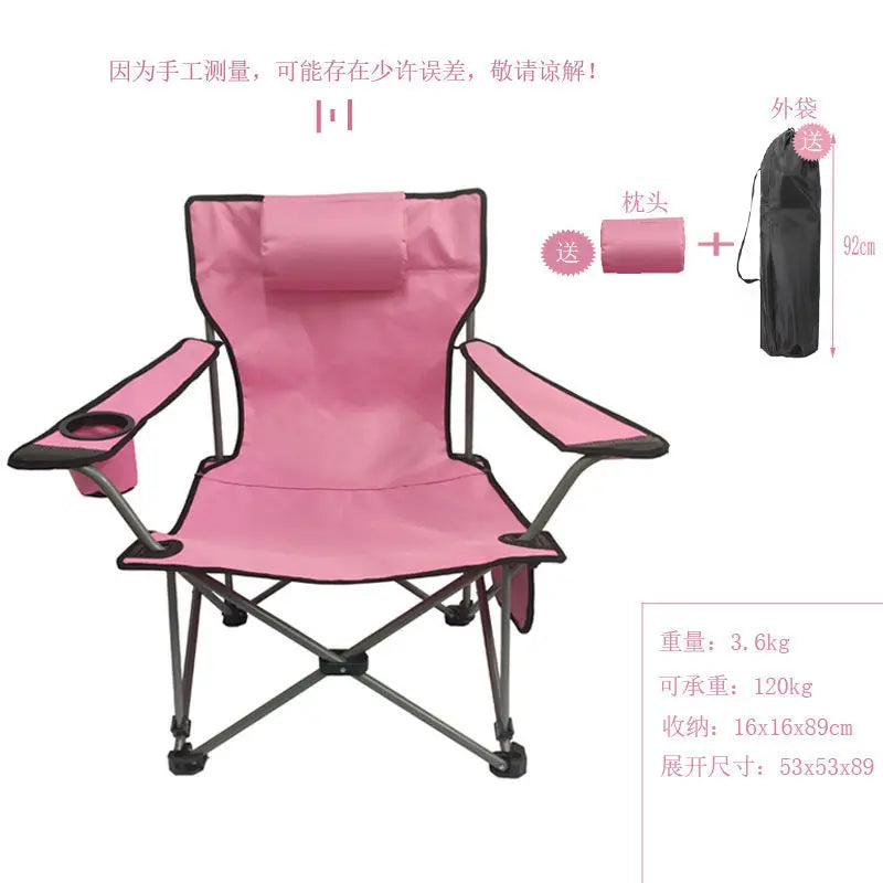 Outdoor folding chair recliner