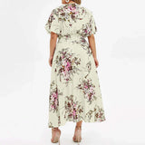 Oversized Dresses Women Plus Size 2023 Boho Beach Floral Summer Dress 2023 Mini Sundress Female Clothing Loose Casual Long Skirt