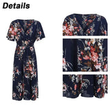 Oversized Dresses Women Plus Size 2023 Boho Beach Floral Summer Dress 2023 Mini Sundress Female Clothing Loose Casual Long Skirt