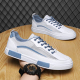 PARZIVAL Men Vulcanized Sneakers Shoes Tennis Sports Skateboarding Walking Shoes Hollow Out Casual Shoe For Male Plus Size 38-47