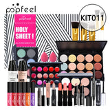 POPFEEL Makeup Full Kit Female Make Up Set Eye Shadow Eyeshadow Palette Lip Gloss Mascara Eyeliner Brushes Bag Make-up for Women