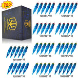 POSEIDON 100PCS Mixed Needle Professional Tattoo Cartridge Needles with Membrane Safety Cartridges Disposable Tattoo Needle