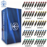 POSEIDON 50PCS Mixed Professional RL RS RM M1 Tattoo Cartridge Needles with Membrane Safety Cartridges Disposable Tattoo Needle