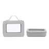 PU eather Travel Cosmetic Bag Set Colorful Classic Saffiano Portable Travel Clear PVC Cosmetic Bag TPU Wash Bag
