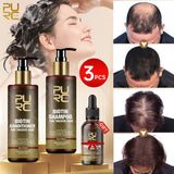 PURC Fast Hair Growth Products for Men Biotin Anti Hair Loss Oil Shampoo Conditioner Set Hair Treatment for Women Beauty Health