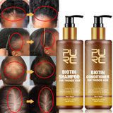 PURC Fast Hair Growth Products for Men Biotin Anti Hair Loss Oil Shampoo Conditioner Set Hair Treatment for Women Beauty Health