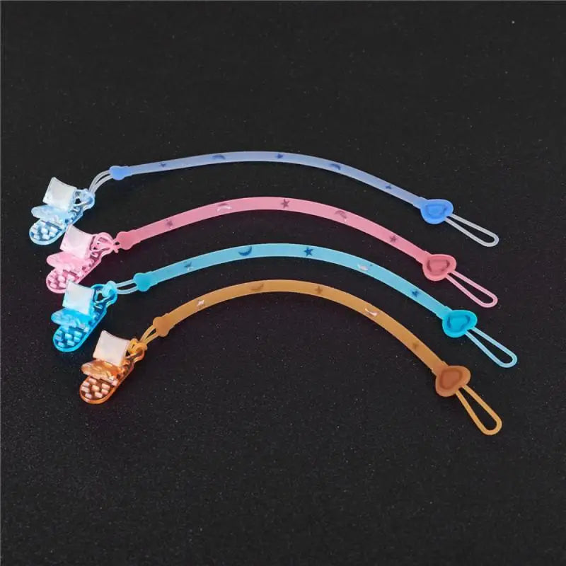 Pacifier Chain Elastic Anti-drop Chain Pacifier Clip Baby Infant Toddler Pacifier Baby Pacifier Clip Silicone Molar Chain Cute