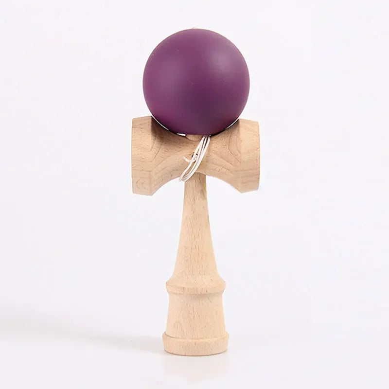 Painted Wood Kendama Toy Outdoor Fitness Balls Train Eye-hand Coordination for Children Adults Outdoor Juggling Fun Sports Ball