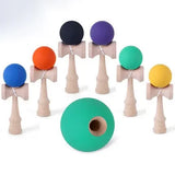 Painted Wood Kendama Toy Outdoor Fitness Balls Train Eye-hand Coordination for Children Adults Outdoor Juggling Fun Sports Ball