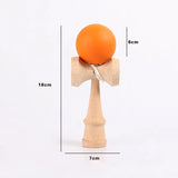 Painted Wood Kendama Toy Outdoor Fitness Balls Train Eye-hand Coordination for Children Adults Outdoor Juggling Fun Sports Ball