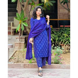 Palazzo Kurta Dupatta Set Women Salwar Kameez Wedding Partywear Readymade