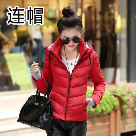 Parka Down Cotton Coat Female Jacket Autumn Winter Coat Women Clothes 2021 Korean Vintage Parkas Short Tops Manteau Femme Coat