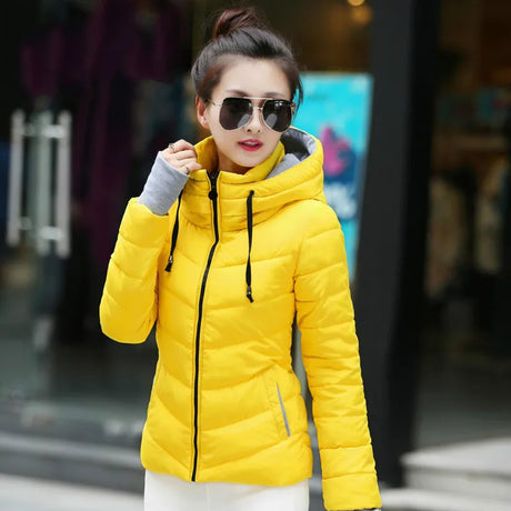 Parka Down Cotton Coat Female Jacket Autumn Winter Coat Women Clothes 2021 Korean Vintage Parkas Short Tops Manteau Femme Coat